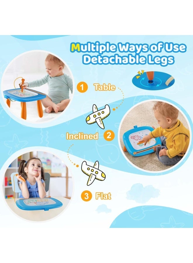 Mumfactory Toddler Toys Magnetic Drawing Board Tablet for kids Age 1 2 3 Years Old-Blue - Image 2